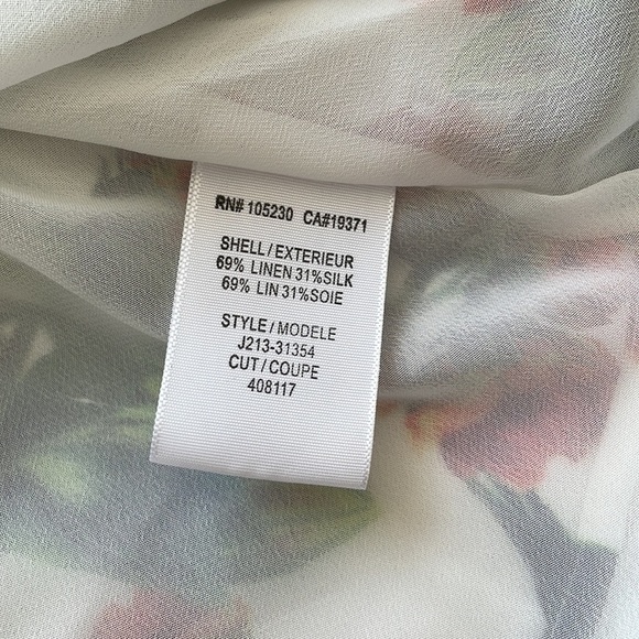 JOIE Mare Floral Linen and Silk Dress Size Medium - Picture 10 of 11